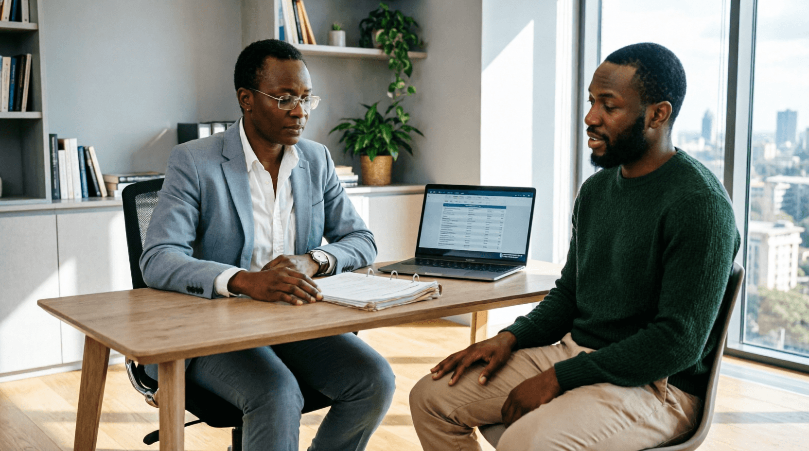 Professional psychological assessment session in a Nairobi office